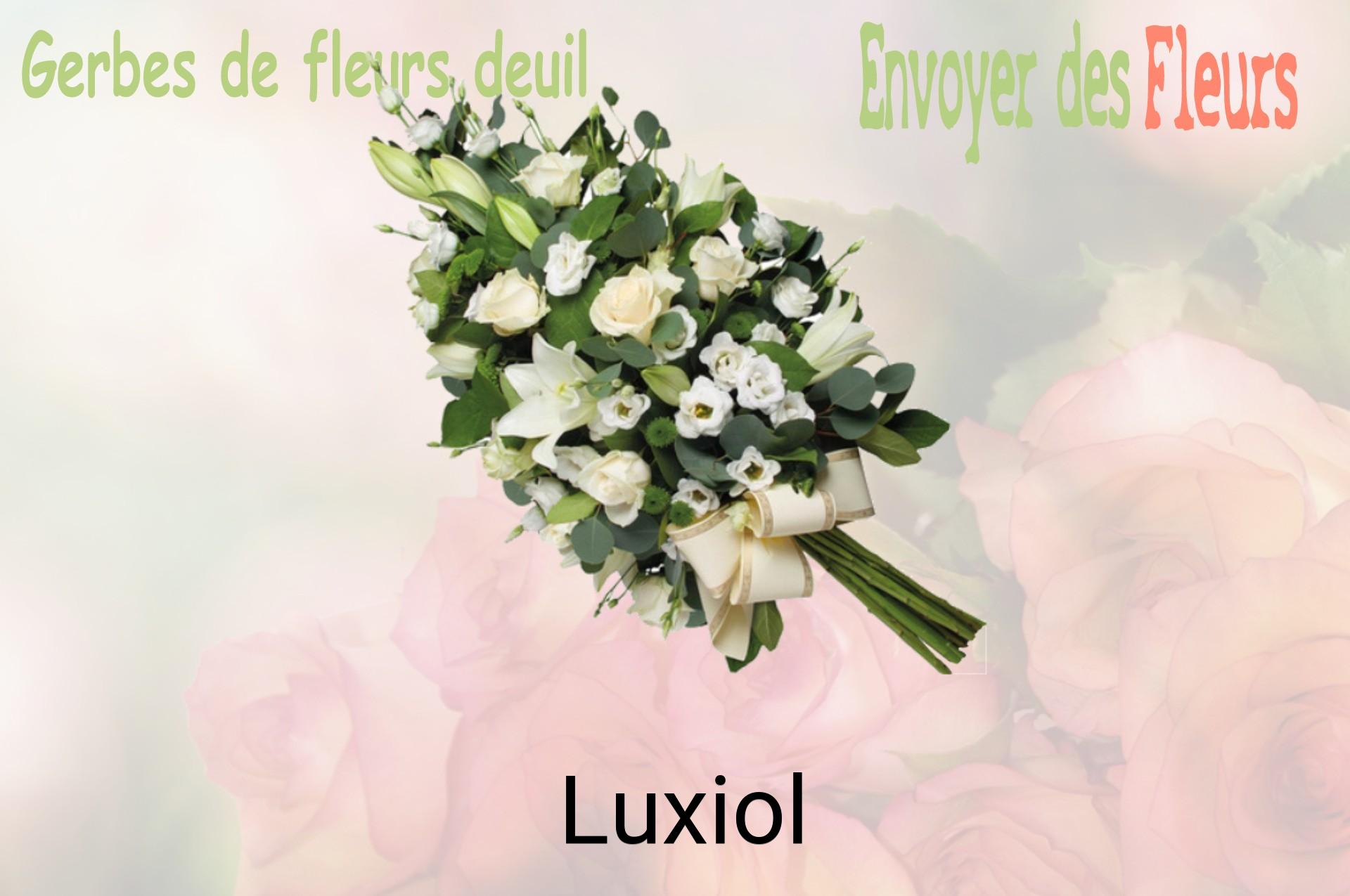 Gerbe de fleurs de deuil livrée à Luxiol